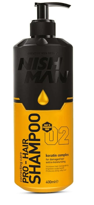 Nishman Shampoo Zout en Parabeen Vrij 400ml