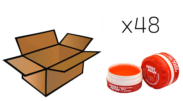 Nishman Hair Styling Wax 03 Flaming 48 stuks
