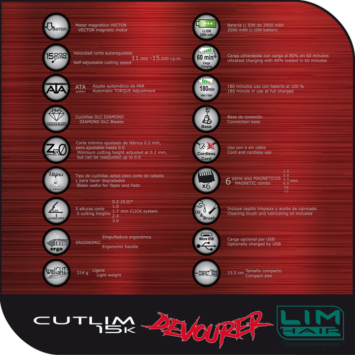 Lim Cutlim 15k Devourer Instinct Tondeuse Clipper