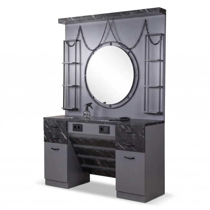 Antracite Grey Barbier Kaptafel