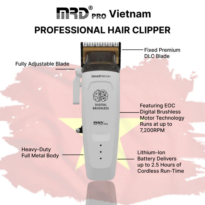 MRD Pro Smart Brain Precision Saber Clipper White