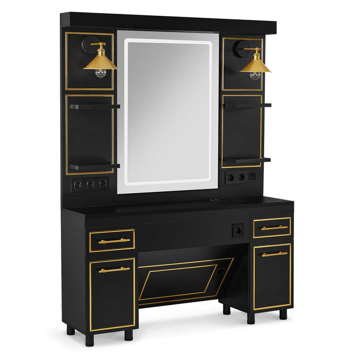 Moderne Kaptafel Zwart Goud