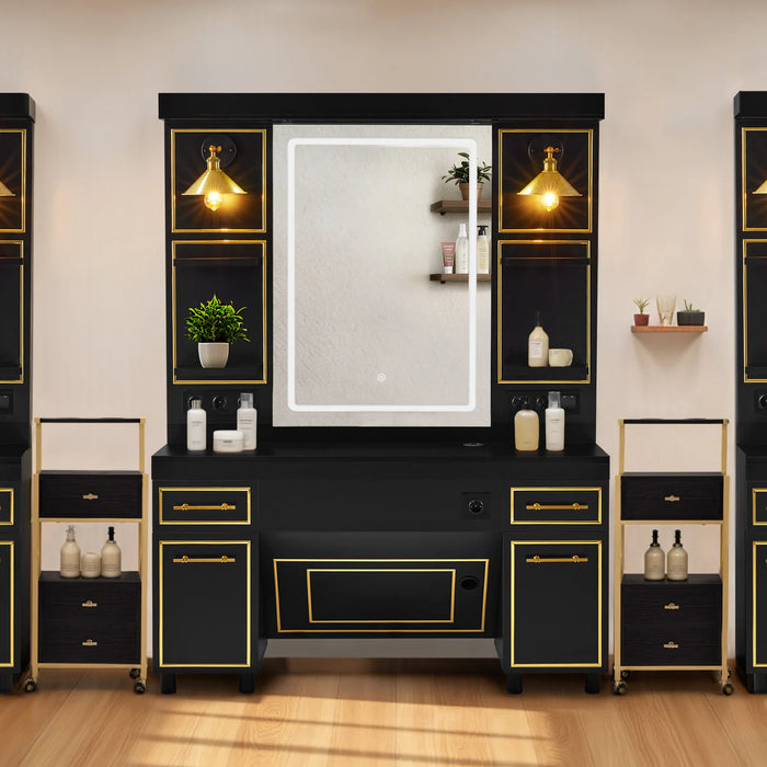 Moderne Kaptafel Zwart Goud