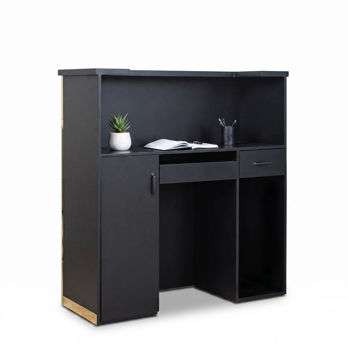Reception Desk - Balie - Monaco DR008 White/Gold