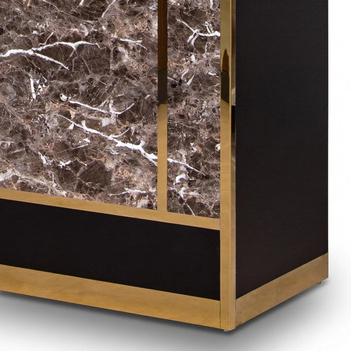 Reception Desk - Monaco DR008 Brown/Gold