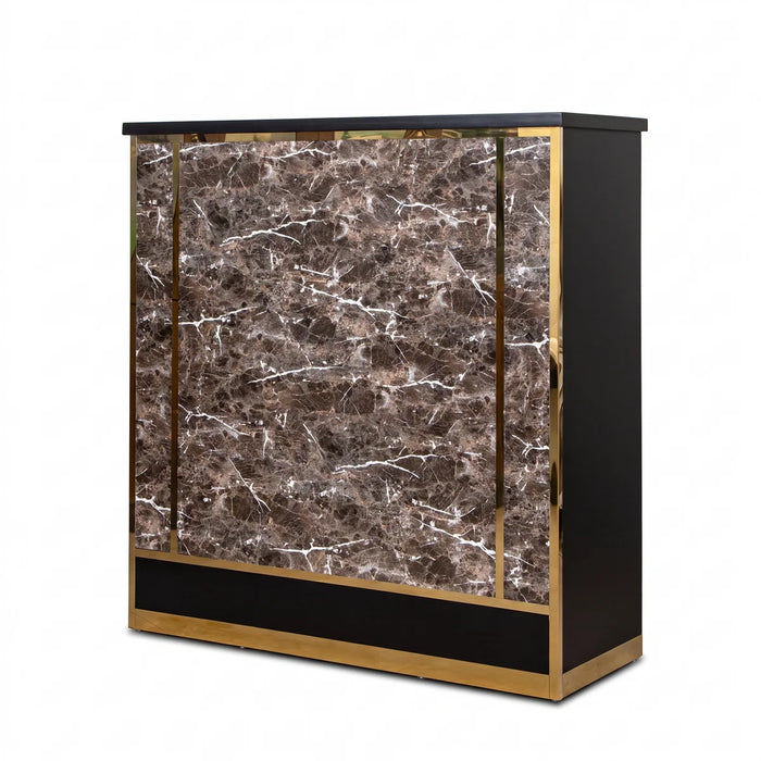Reception Desk - Monaco DR008 Brown/Gold