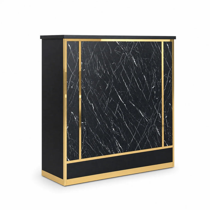 Reception Desk - Balie - Monaco DR008 Black/Gold