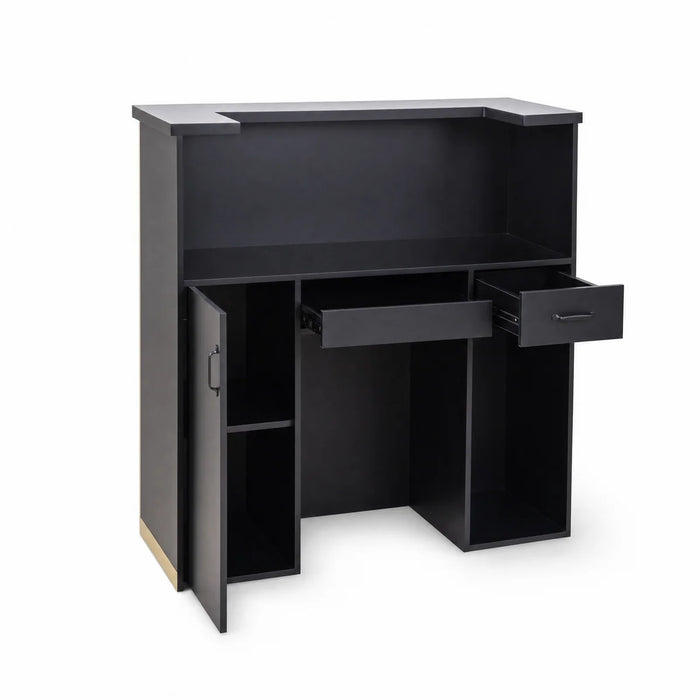 Reception Desk - Balie - Monaco DR008 Black/Gold