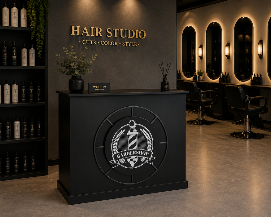 Balie Barbershop Receptie Black