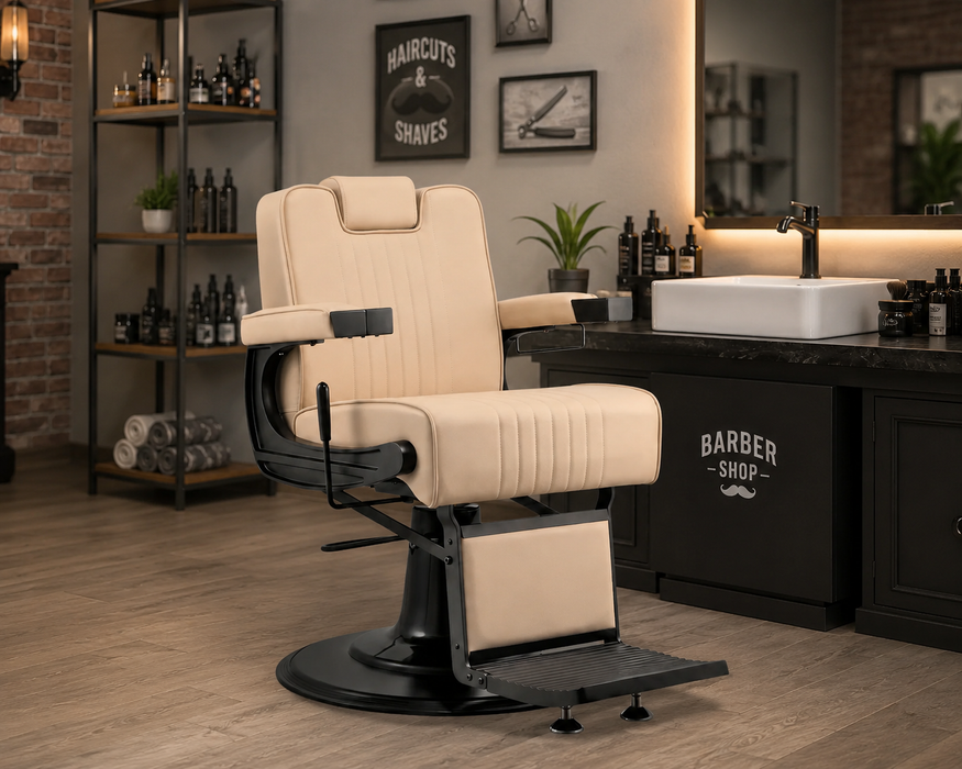 Barber Chair Legend Black / Cream