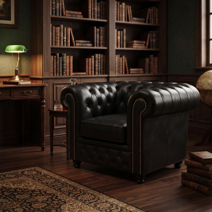 Chesterfield Small Wacht Bank Black