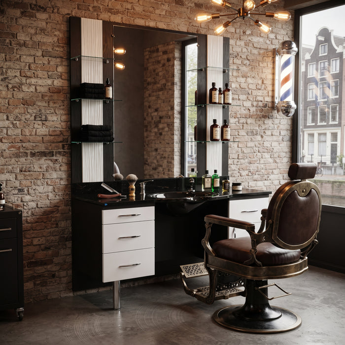 Kaptafel BlackWhite
