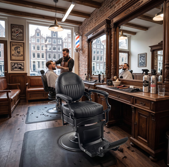 Barber Chair Monarch - Matte Black