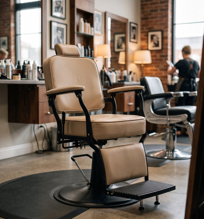Barber Chair Regal Elite - Cream