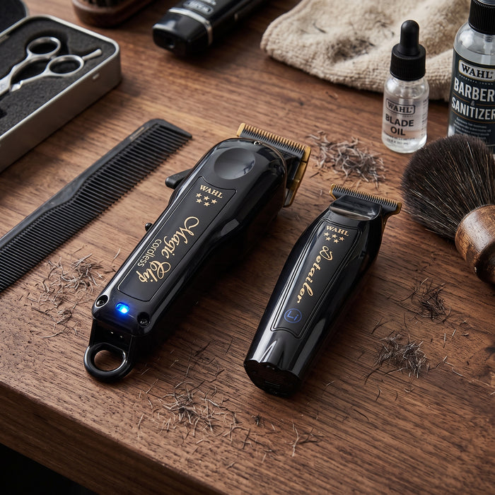Wahl Barber Combo Cordless Black Magic Clip + Detailer