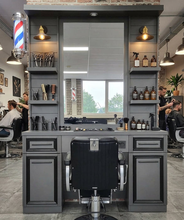 Antracite Barbier Kaptafel