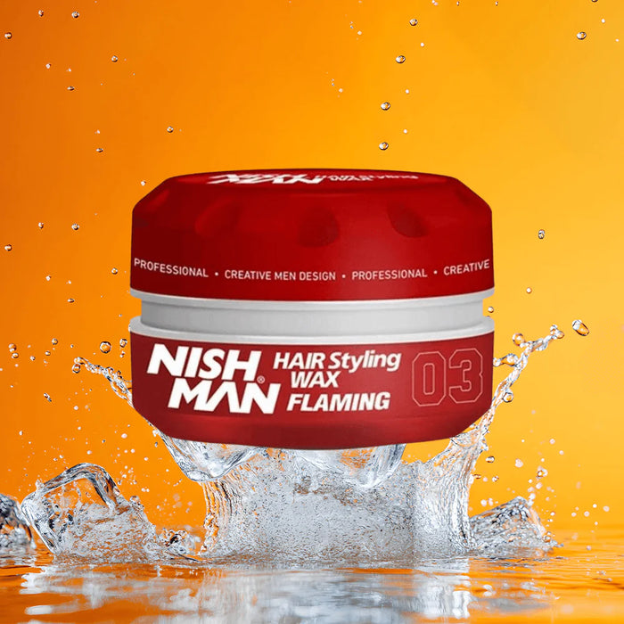 Nishman Hair Styling Wax 03 Flaming 48 stuks