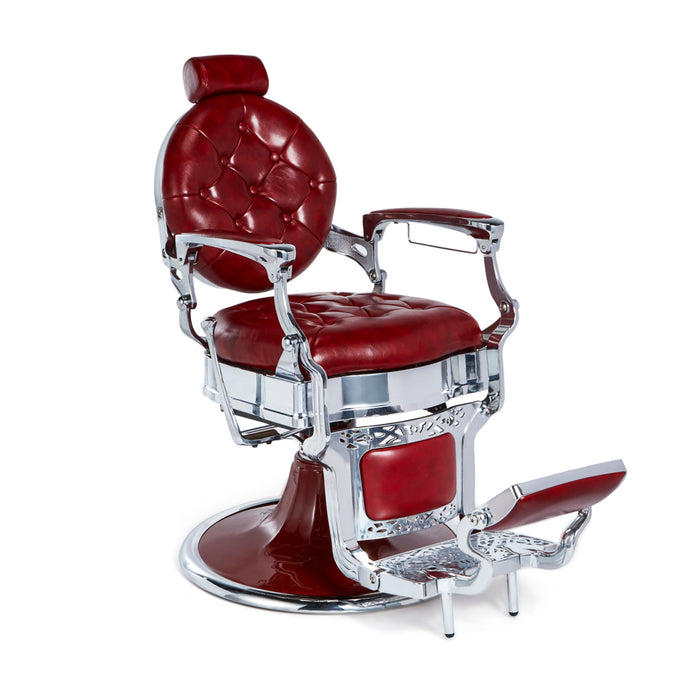 Mirplay Barber Chair Kirk R Red Silver