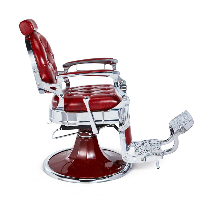 Mirplay Barber Chair Kirk R Red Silver