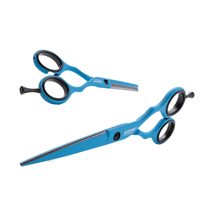 Kiepe Set Professionele Kappersschaar en Effileerschaar Blue Ocean 5,5 inch