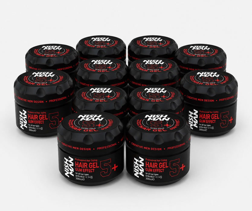 Nishman Hairgel Gum Effect 5+ x12