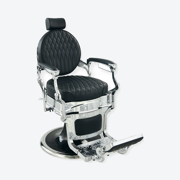Barber Chair Cavalier - Silver / Black