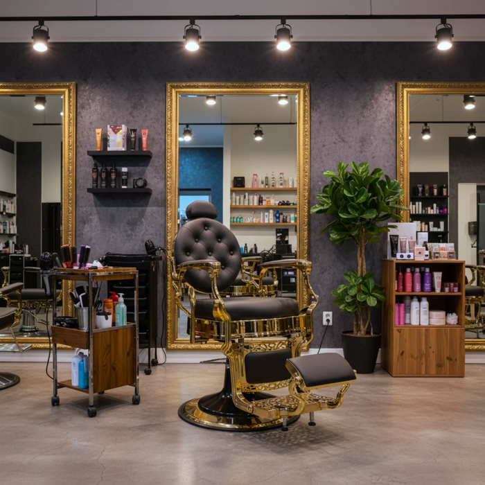 Barber Chair Senior - Gold / Black