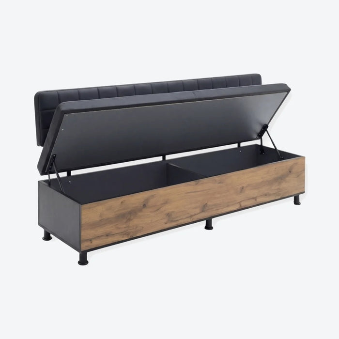 Wacht bank / Waiting Sofa Brown 02