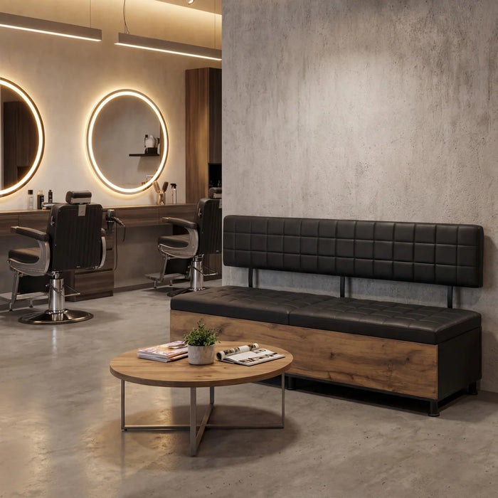 Wacht bank / Waiting Sofa Brown 02