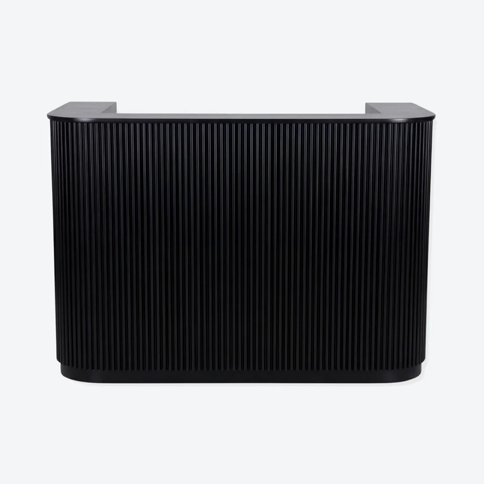 Receptie Kassa Balie Black Ribbel 140cm