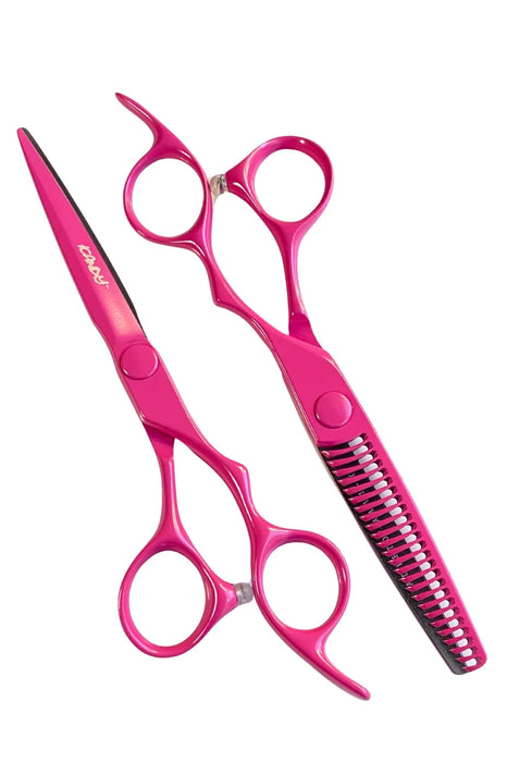 Kiepe Professionele Set – Kappersschaar en Effileerschaar Pink