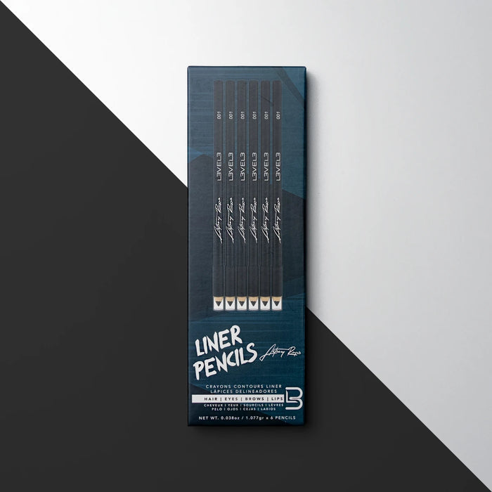 Level 3 Liner pencils black (6st)