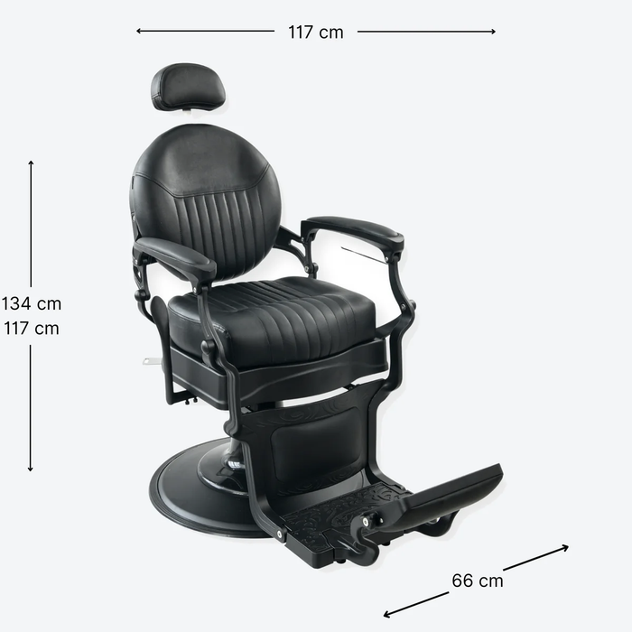 Barber Chair Monarch - Matte Black