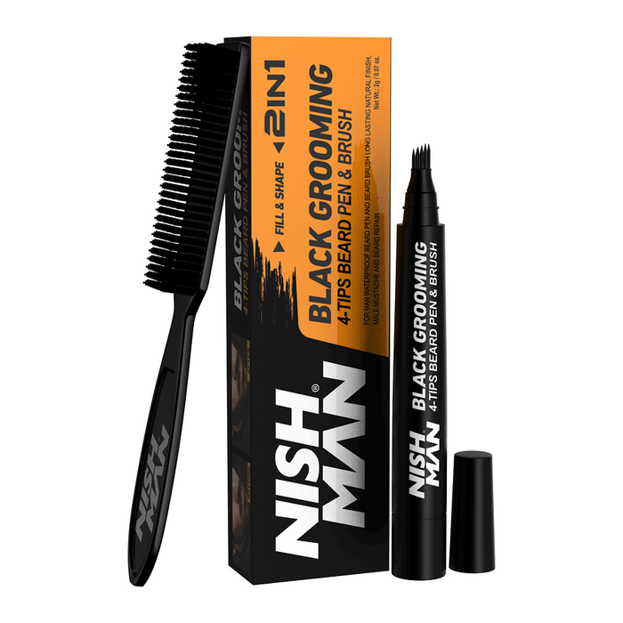 Nishman Beard Pen & Brush BLACK