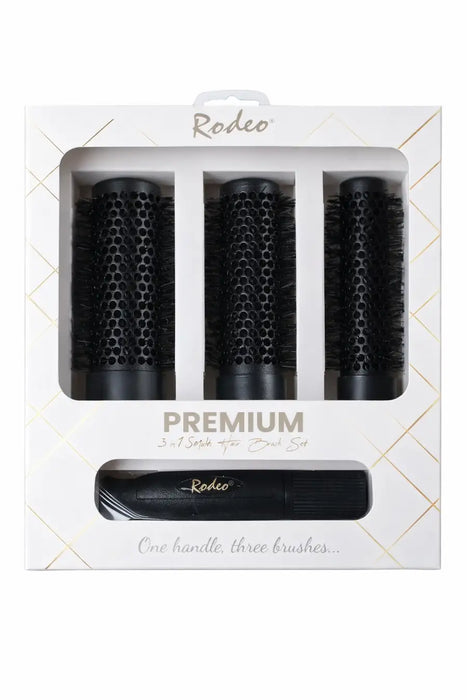 Rodeo Premium 3 in 1 Hair Brush Set