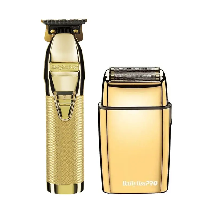 Babyliss Pro Combo Skeleton Trimmer + FoilFX02 Shaver Gold