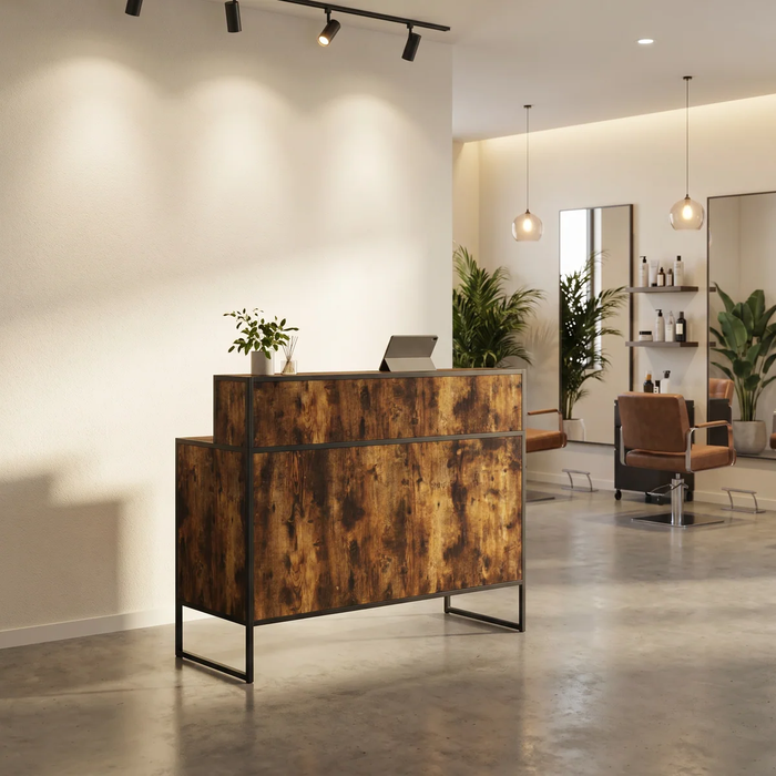 Balie Reception Desk Atelier Black / Wood