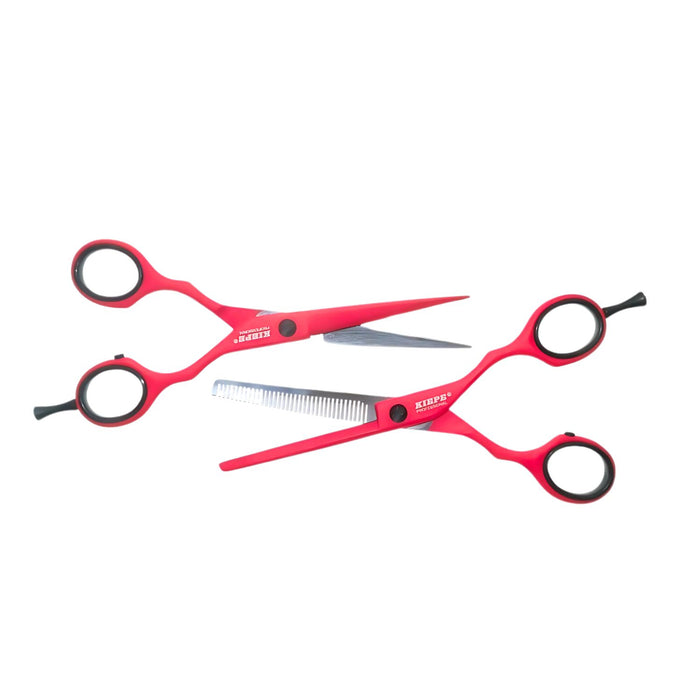 Kiepe Professionele Set – Kappersschaar en Effileerschaar Pink