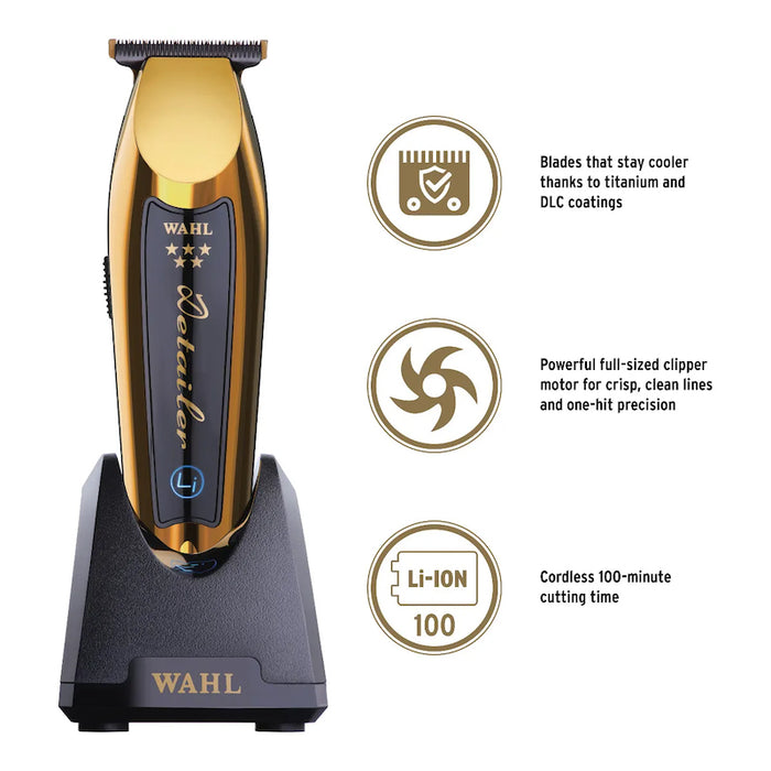 Wahl Cordless Gold Detailer Li 5-Star T-Wide Trimmer